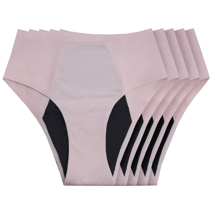 NEW: Seamless Leakproof High Waisted (Heavy Absorbency Pink 5-Pack)